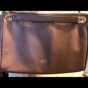 Beautiful well loved Mauve colored cross body